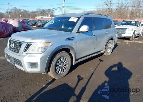2017 Nissan Armada Sv z USA, uszkodzony, nr VIN JN8AY2NC5H9504289